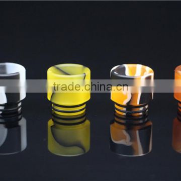 Hottest Epoxy Resin drip tip Colorful Resin Wide Bore drip tips for TFV8 Atomizer Tank H-PRIV TC Mods