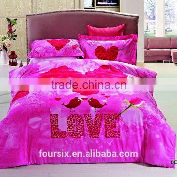the god of love romantic high quality pure cotton 3d reactive printed bedding sets