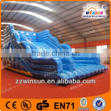 2014 Exciting inflatable ball jumping slide combo