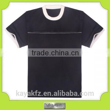 custom men stripe cotton spandex short sleeve t shirt