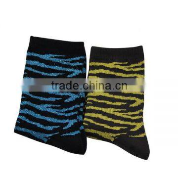 GSW-102 custom wholesale oem service cotton women socks with silver yarn