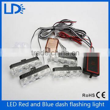 4*4LED daytime running flash light Firemen Police Truck Flash Light Wireless remote control car net warning emergency light