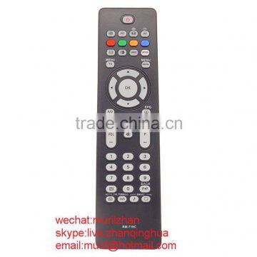 High Quality Black 43 Keys RM-719C led/lcd remote control for Philipss