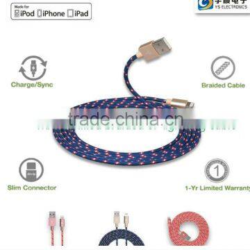 Aluminum Tips MFi Certified Cable Data Sync Usb Cable 1M for MFI Braided Sleeving Cable photo-2