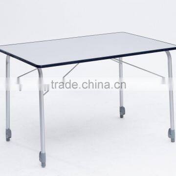 Cheap Foldable Height Ajustable Alu Tube MDF Folding Camping Table photo-2