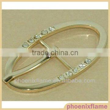 oval shape fashion colorful rhinestone buckle