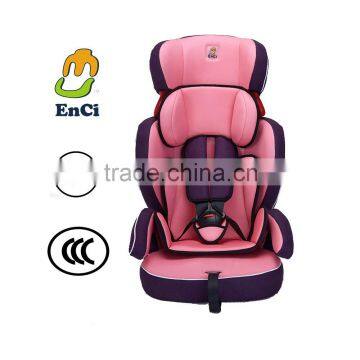 2016 Fashion Kids car seat factory Headrest ajustable Car seat for child exporter