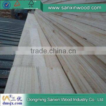 FSC Unbleached Paulownia Finger Jointed Board