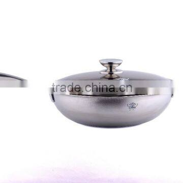 Size in 32/34 Titanium Wok Made of Eco-friendly Material Hot Selling Pure Titanium Cookware Non Stick Kitchen Accessories