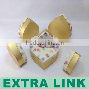 Elegant Customized Heart-Shaped Nested Decorative Gift Boxes Wholesale