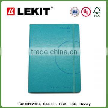 color paper leather notebook a5, diary 2015 with logo