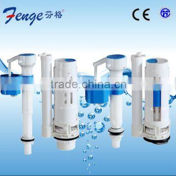 Exporting push button flush valve for western toilet