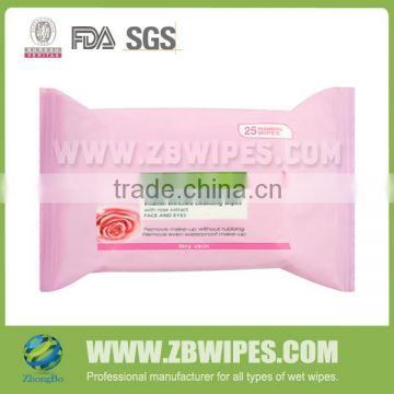 Vitamin Riched Women Facial Cleansing Wet Wipes