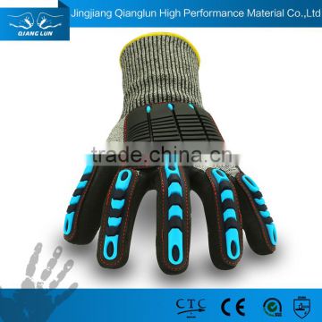 China Mechanical heavy duty rubber hand gloves for construction work