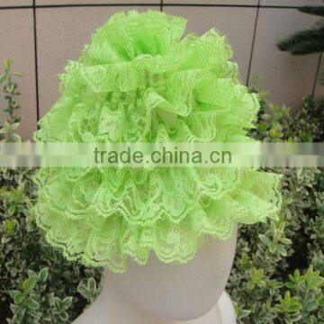 New style solid color fashion lace baby hats wholesale