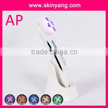 microcurrent perfessional skin system anti-wrinkle /face lift machine with 6 colour LED therapy skincare