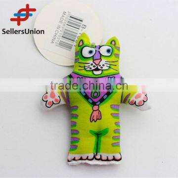 No.1 yiwu exporting commission agent wanted green color cute cat toy pet toy