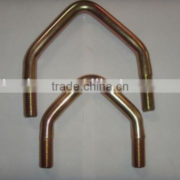 zinc plated V Bend Bolts / U Bolts using in farm machinary and HGV