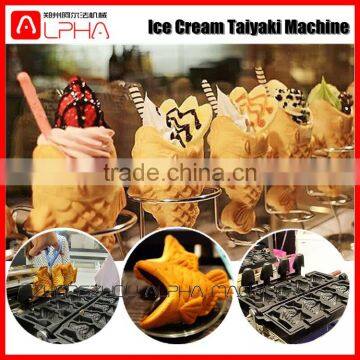 New Style Fish Shape with Open Mouth Taiyaki Maker Machine for Korea Ice Cream Taiyaki