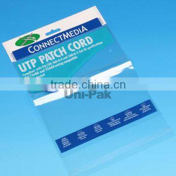 custom printed pp polybag with header