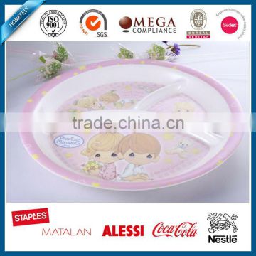 round shape melamine bowl with decal for children