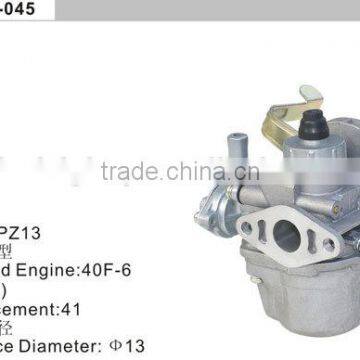gasoline engine grass cutter CG411 1E40F-6 carburetor