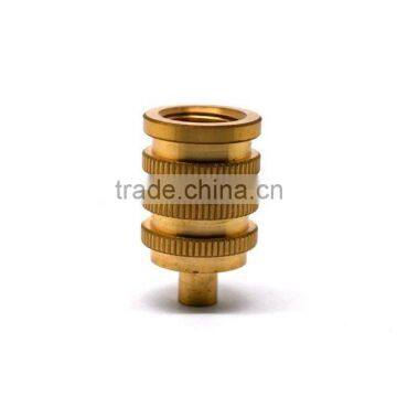 Factory Directly Sale Cnc Knurled Brass Inside Thread Machine Parts photo-2
