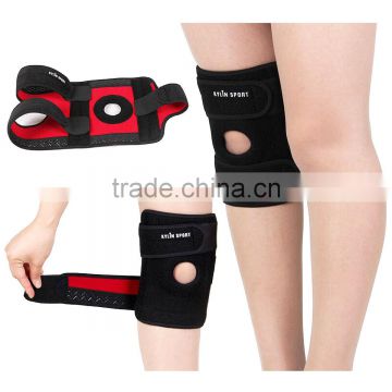 Best selling Elastic Wraparound Black Sports Neoprene Leg Knee Protector Guard Pad Brace