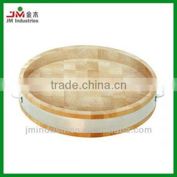 High Quality Block Oak Bread Tray with Handle