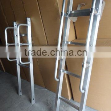 Folding aluminum ladders for engineering vechiles