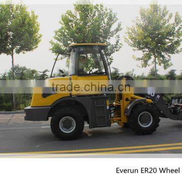 Qingdao Everun Mini Wheel Loader(2.0Ton),Construction Machinery,Articulated Loader With V Snow Blade photo-2