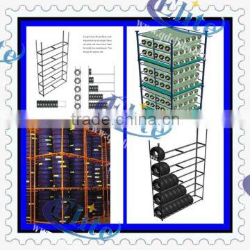 Mobile Semi Trailer Spare Tire Rack for Warehouse photo-3
