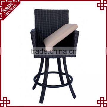 High Quality Modern Cheap Resin Wicker Woven Used Bar Stools photo-5