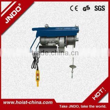 200kg mini wire rope pulling electric hoist