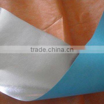 Aluminum foil coated with nonwoven or bubble