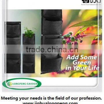 Garden Wall Planting Bags,Wall Hanging bag With Pockets,Indoor Hanging Planters