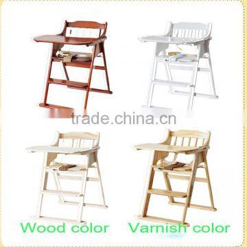 Convenient Pine Paulownia Wooden Baby High Chair Baby Dinner Chair and Table,baby Feeding Seat,highchairs photo-6