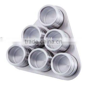 High Quality Useful Spice Stainless Steel Magnetic Cruet Condiments Spice Rack photo-6