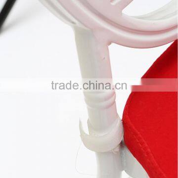 White Colour Chair and Red Cushion Set With Garden Furniture Outdoor photo-4