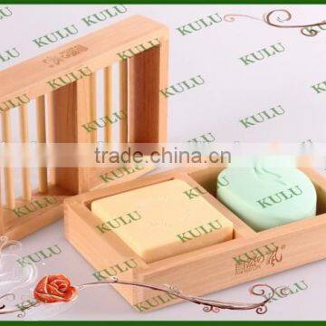 Eco friendly natural wood cheap customized unfished wooden soap dish for sale