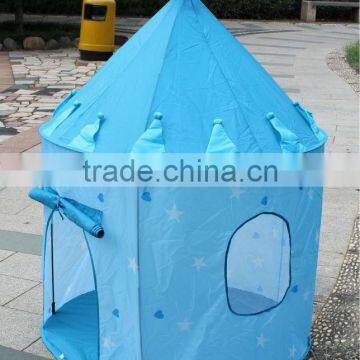 Blue Princess Pop up Castle Foldable Kids Play tent