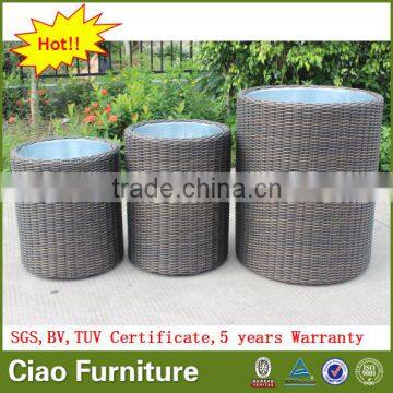 outdoor plant rattan flower pot garden furniture flower planter