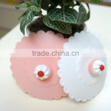 New Design Cartoon Shaped Silicone Cup Cover Cup Lid Waterproof Dust Resistant Cup Cover photo-5