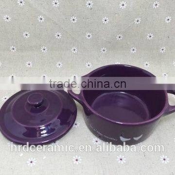 Wholesale Stocked Painting Ceramic Soup Bowl With Lid photo-5