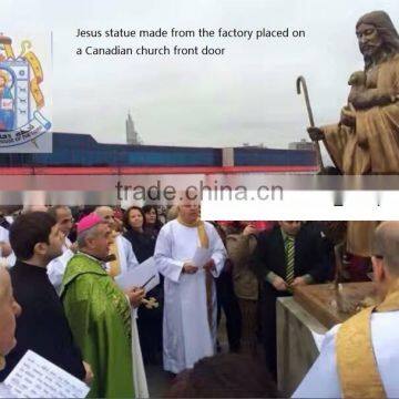 Cast Bronze Jesus Statue Bronze Shepherd Statue photo-2