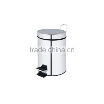 8L PP Mirror-polished Surface Kitchen Trash Can photo-2