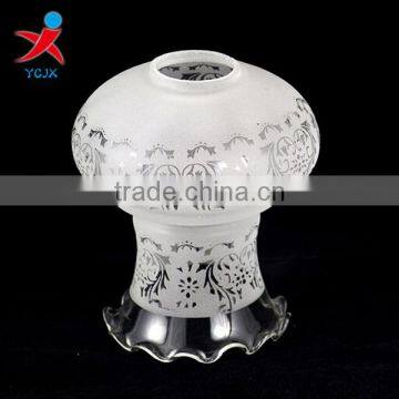 European glass lamp shade, floral prints glass lamp shadel