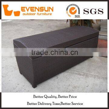 Large Long Size Wicker Storage Box Outdoor Rattan Furniture photo-5