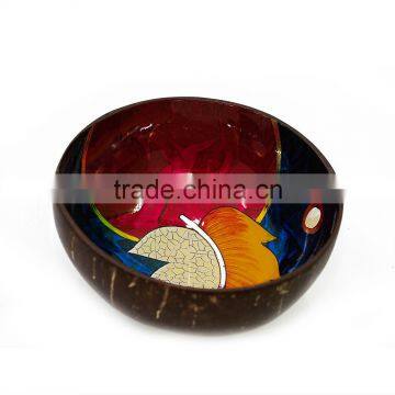 Cheap Price Handmade Vietnam Lacquer Coconut Bowl From Natural Coconut Shell Bowl photo-5