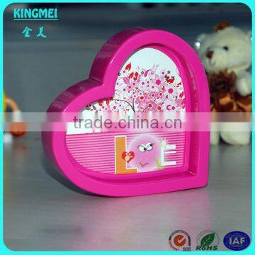 2015 Custom Wholesale Romantic Acrylic Heart Shaped Magnetic Photo Frame photo-6